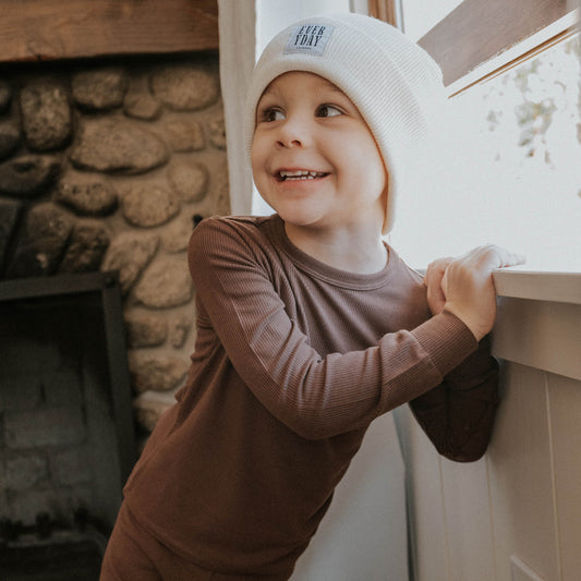 Knit Beanie | Cream