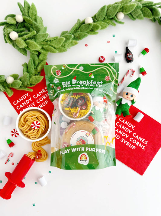 Earth Grown KidDoughs (KidDoughs by EGKD) - Elf Breakfast (Maple Syrup) KidDough Play Kit