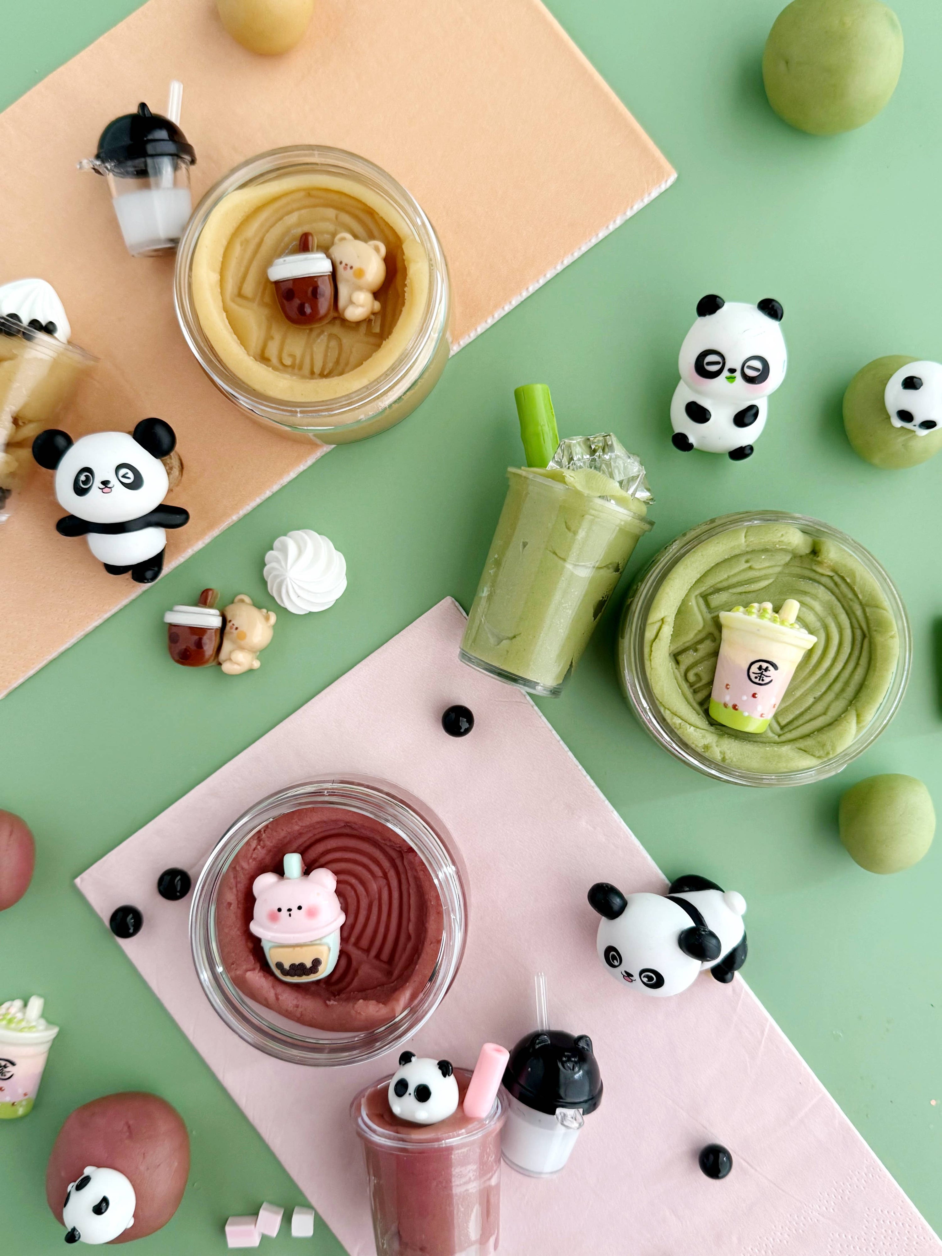 Earth Grown KidDoughs (KidDoughs by EGKD) - Bubble Tea KidDough Play Kit