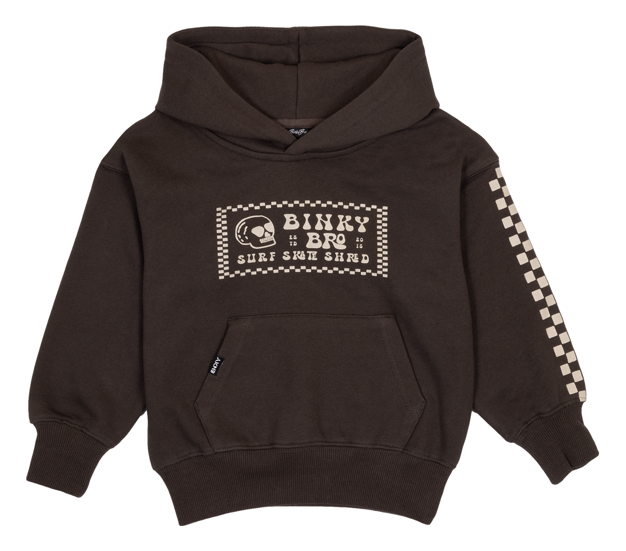 BinkyBro - Kids Peinted Hoodie <><>Black Diamond