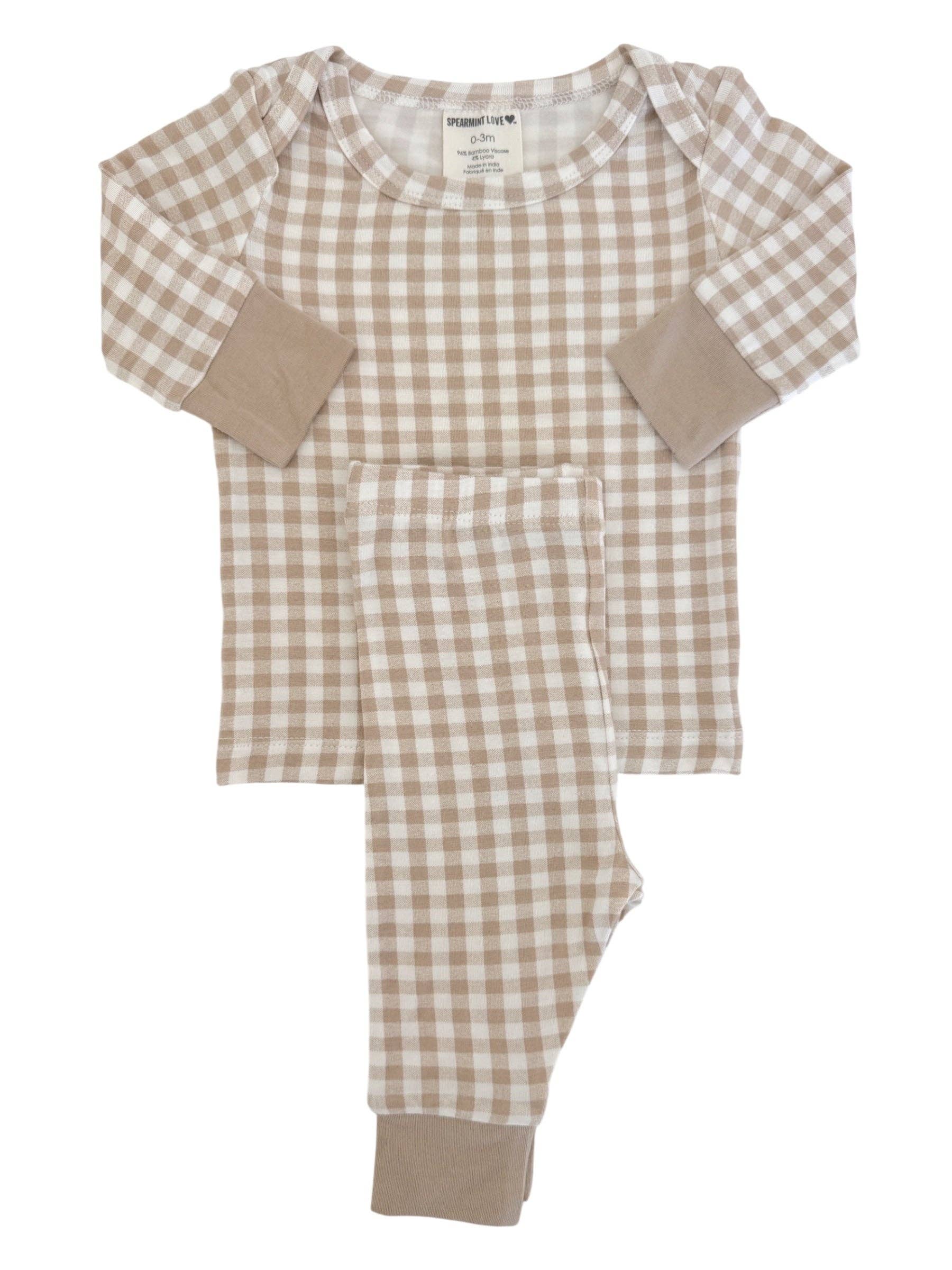 SpearmintLOVE - Everyday Baby Set, Tan Gingham