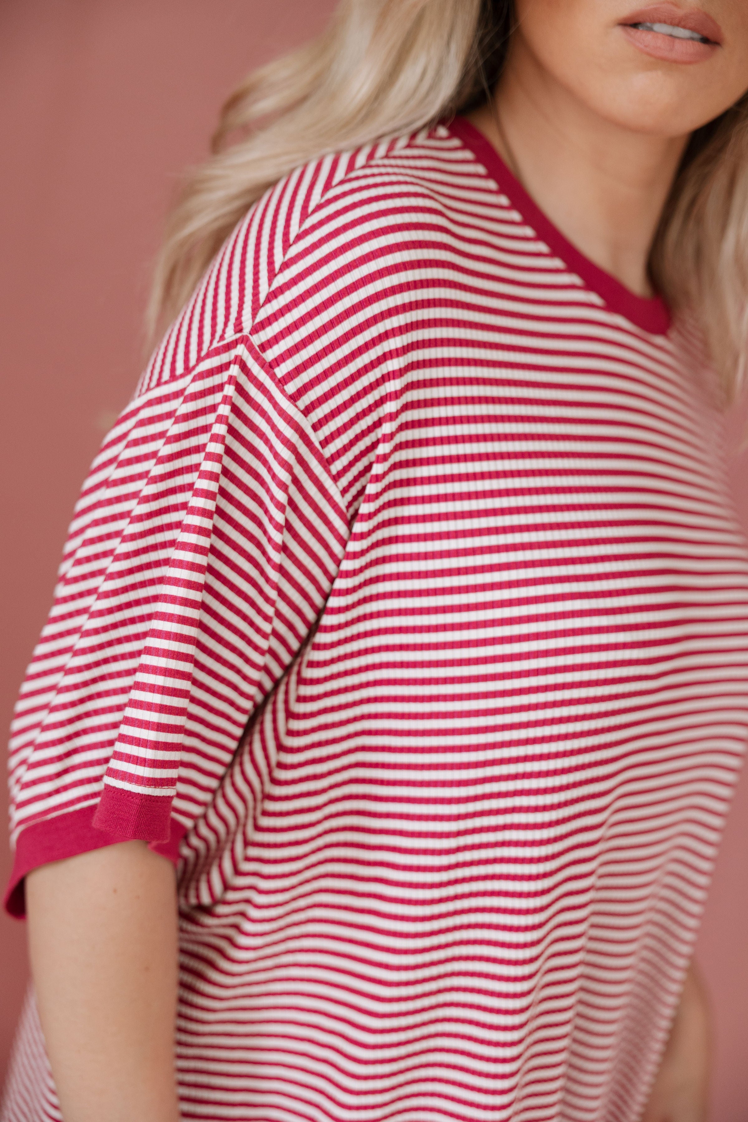 Darlin' Stripe | Ribbed Women's T-Shirt Dress
