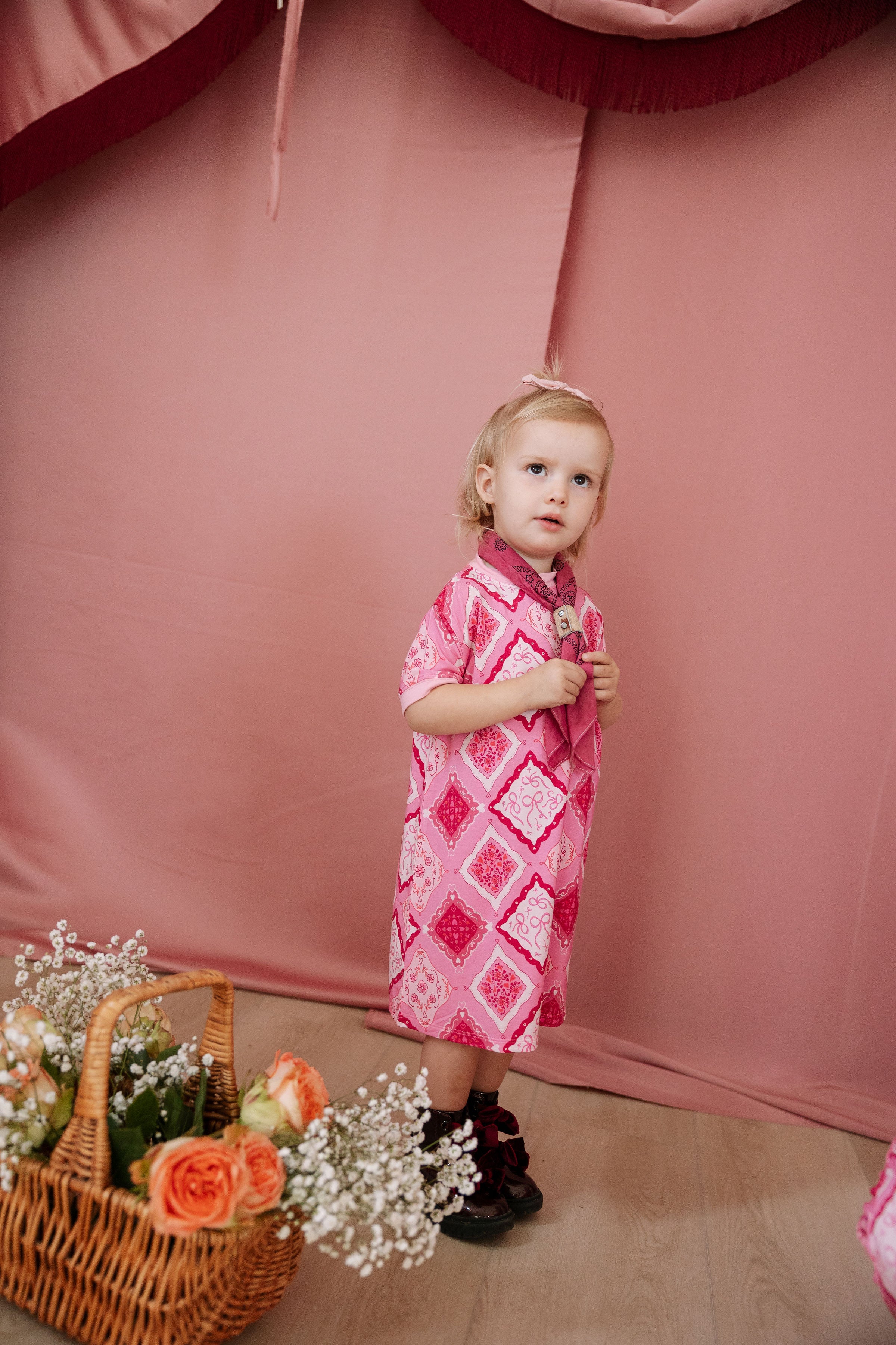 Darlin' Bandana | Girl's T-Shirt Dress