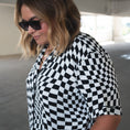 Load image into Gallery viewer, B&W Wavy Checker | Women's Flare Set
