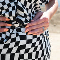 Load image into Gallery viewer, B&W Wavy Checker | Women's Flare Set
