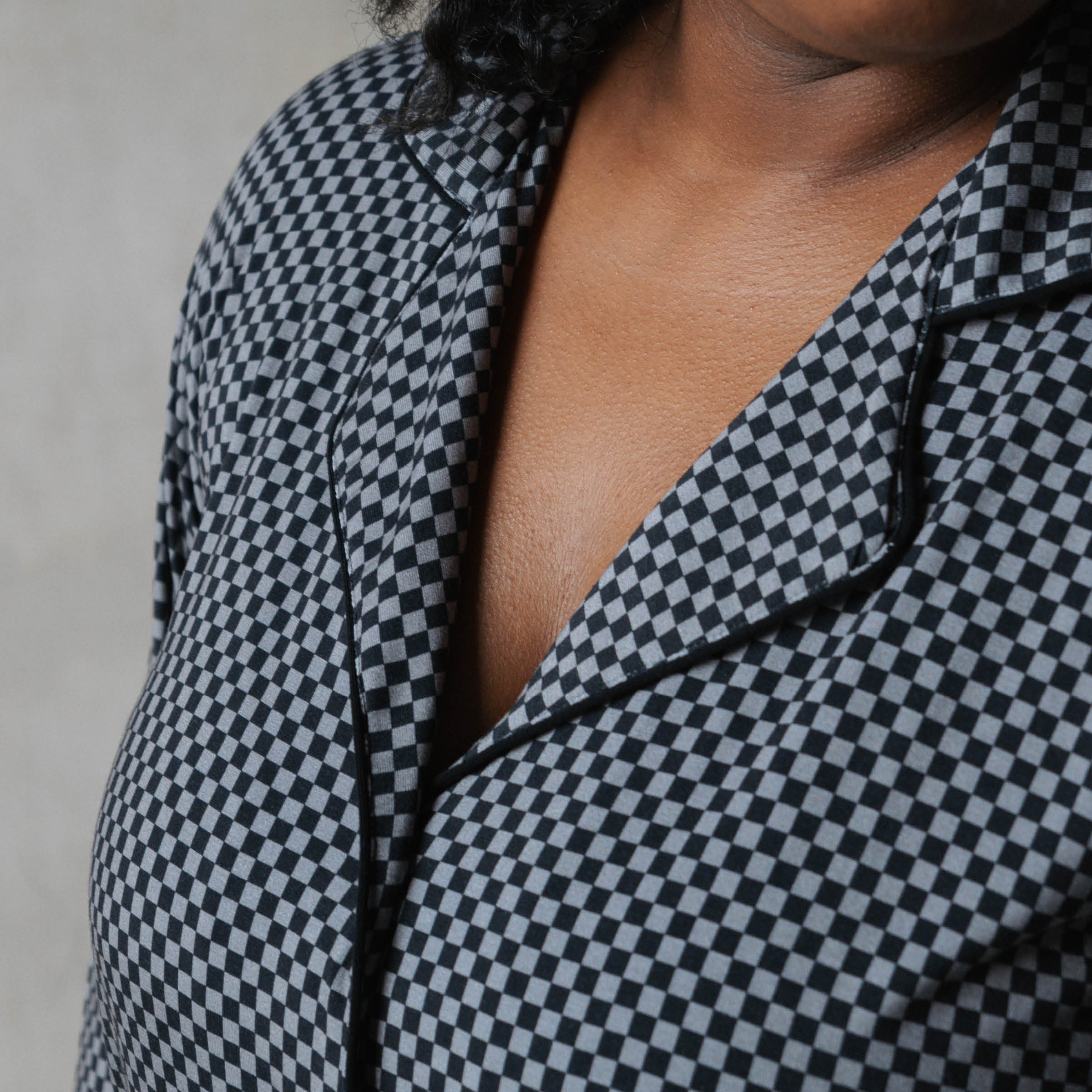 Midnight Checker | Women's Flare Set