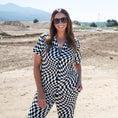 Load image into Gallery viewer, B&W Wavy Checker | Women's Flare Set
