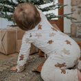 Load image into Gallery viewer, Gingerbread | Bamboo Zip Romper
