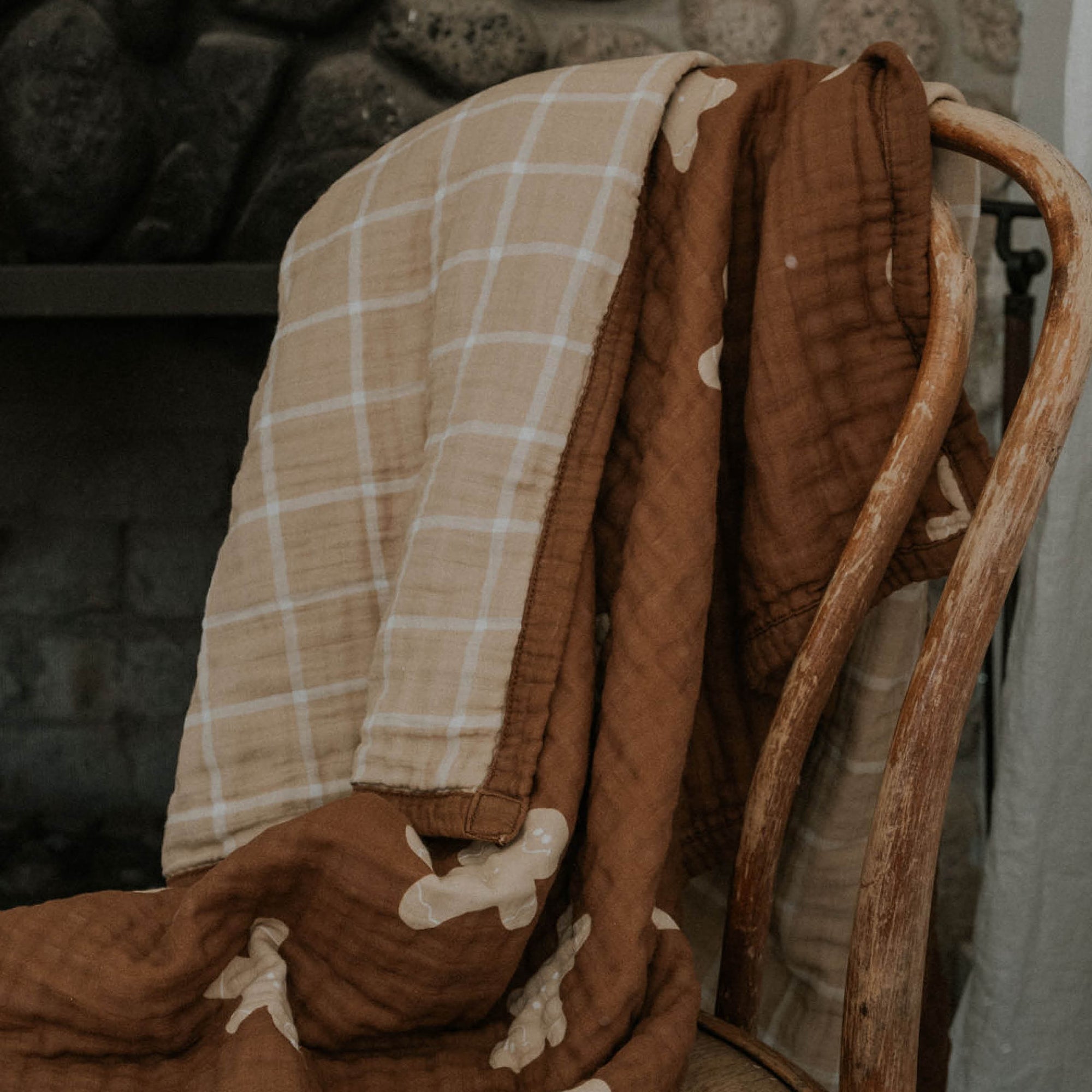 Gingerbread | Reversible Muslin Quilt