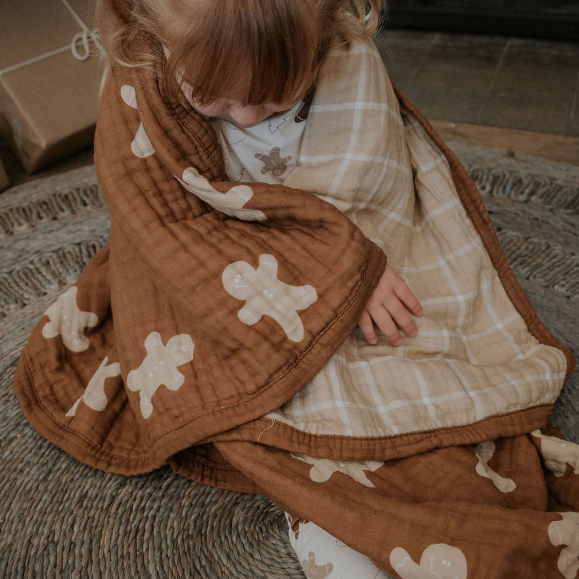 Gingerbread | Reversible Muslin Quilt