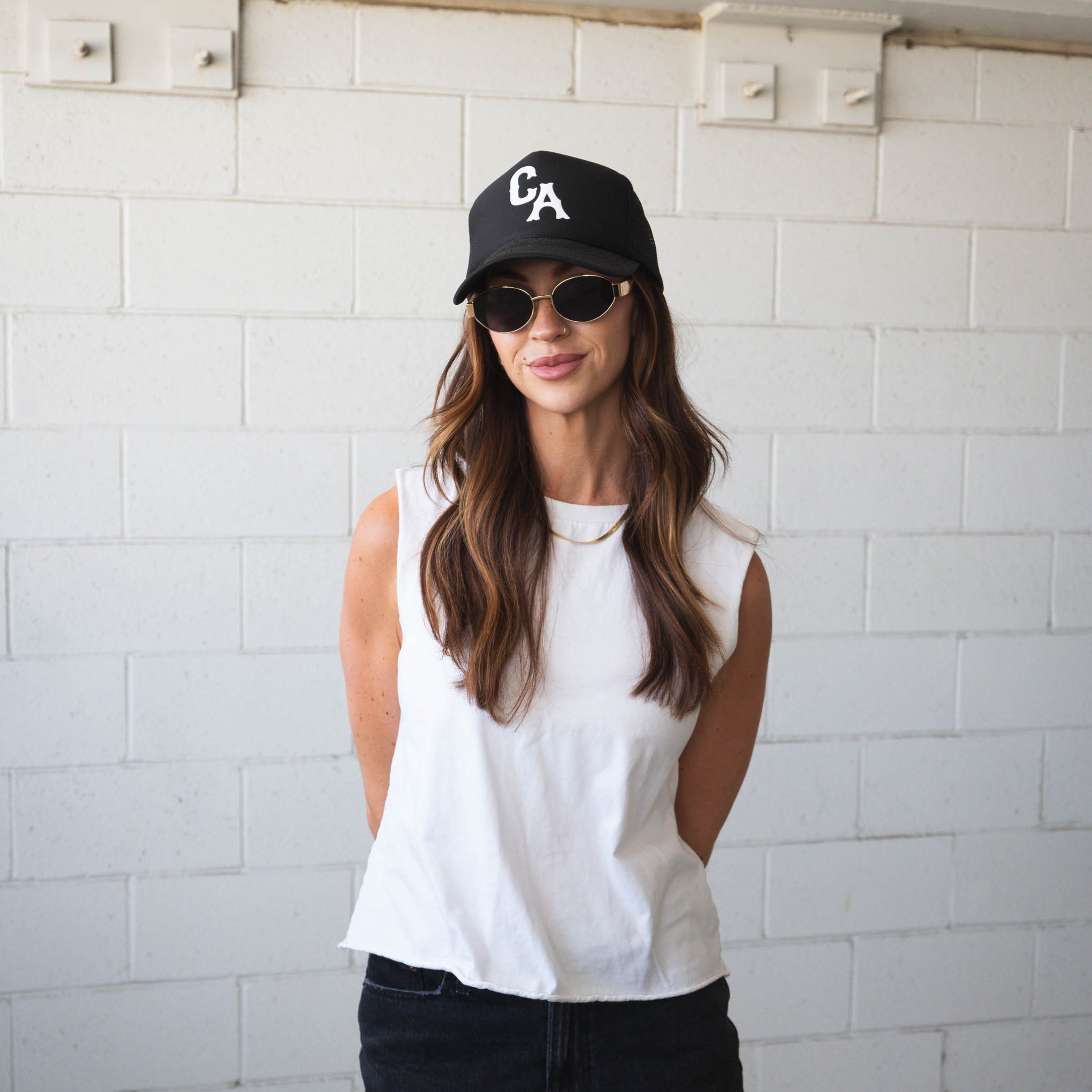 CA | Trucker Hat (Black)