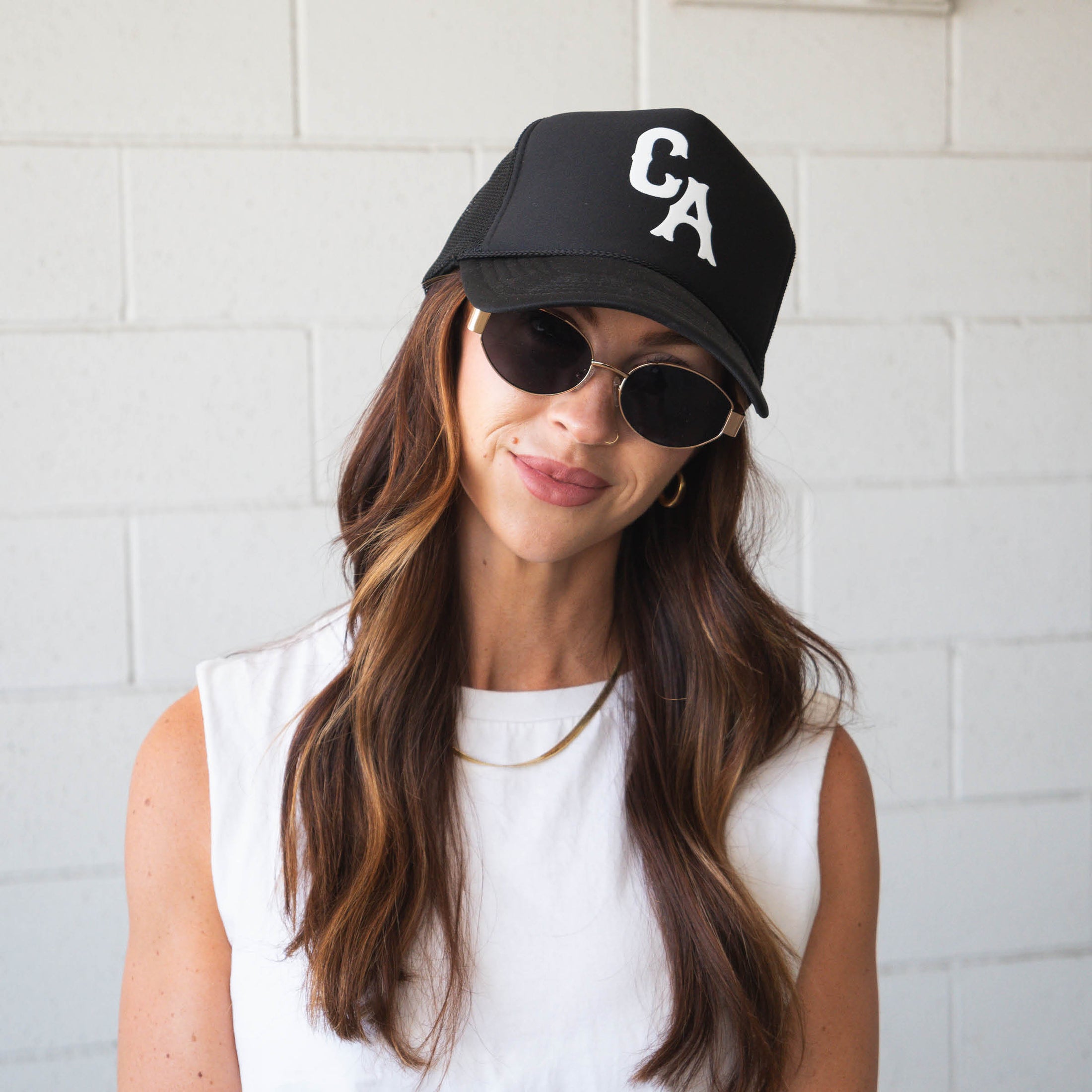 CA | Trucker Hat (Black)