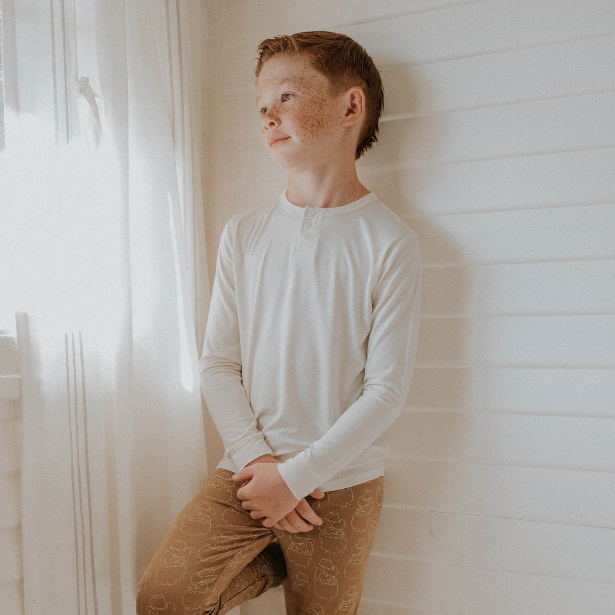 Cream | Everyday Boy's Henley