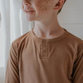 Load image into Gallery viewer, Everyday Boy's Henley | Brown
