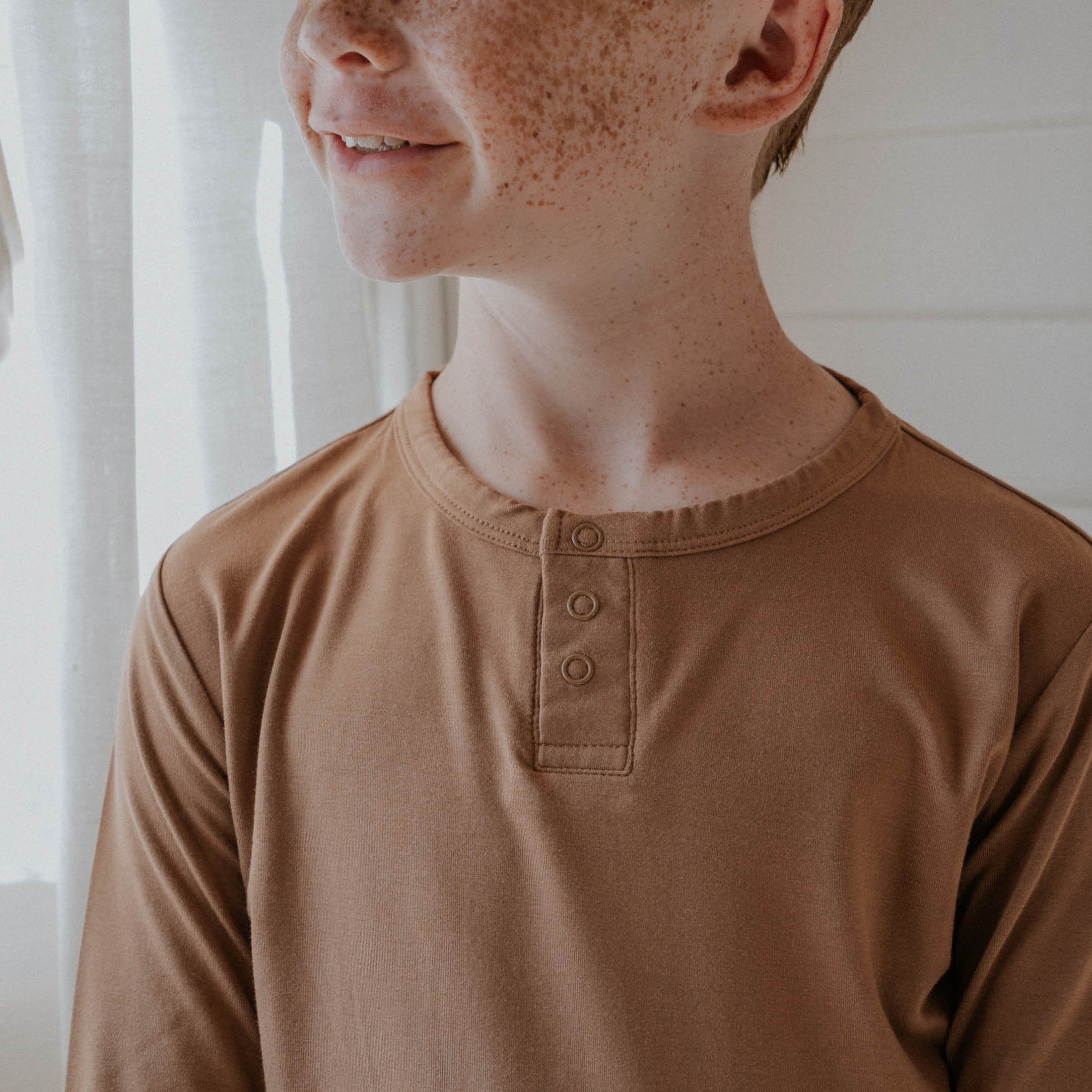 Everyday Boy's Henley | Brown