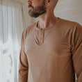 Load image into Gallery viewer, Everyday Men's Henley | Brown
