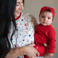 Load image into Gallery viewer, Crimson Red | Ribbed Bamboo Head Wrap
