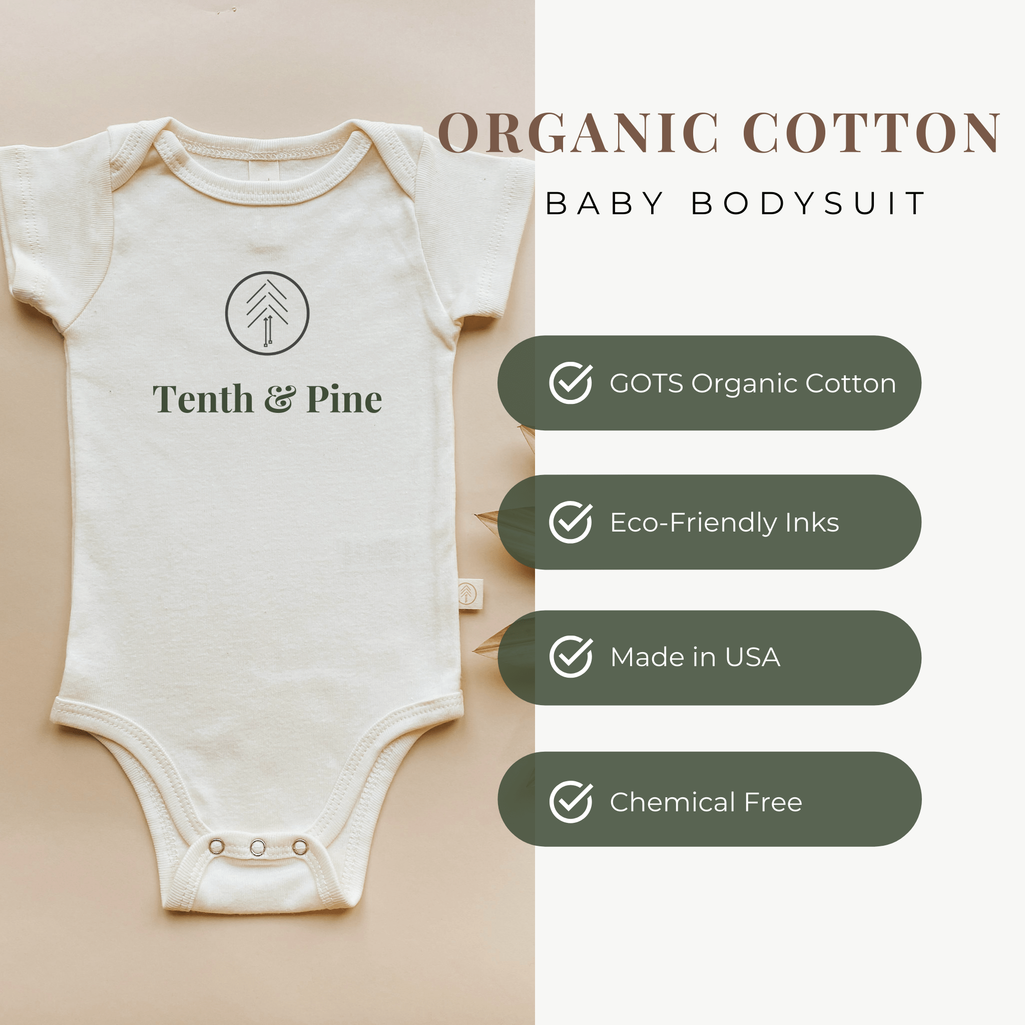 Daddy's Favorite Human Organic Cotton Baby Bodysuit Short Sleeve
