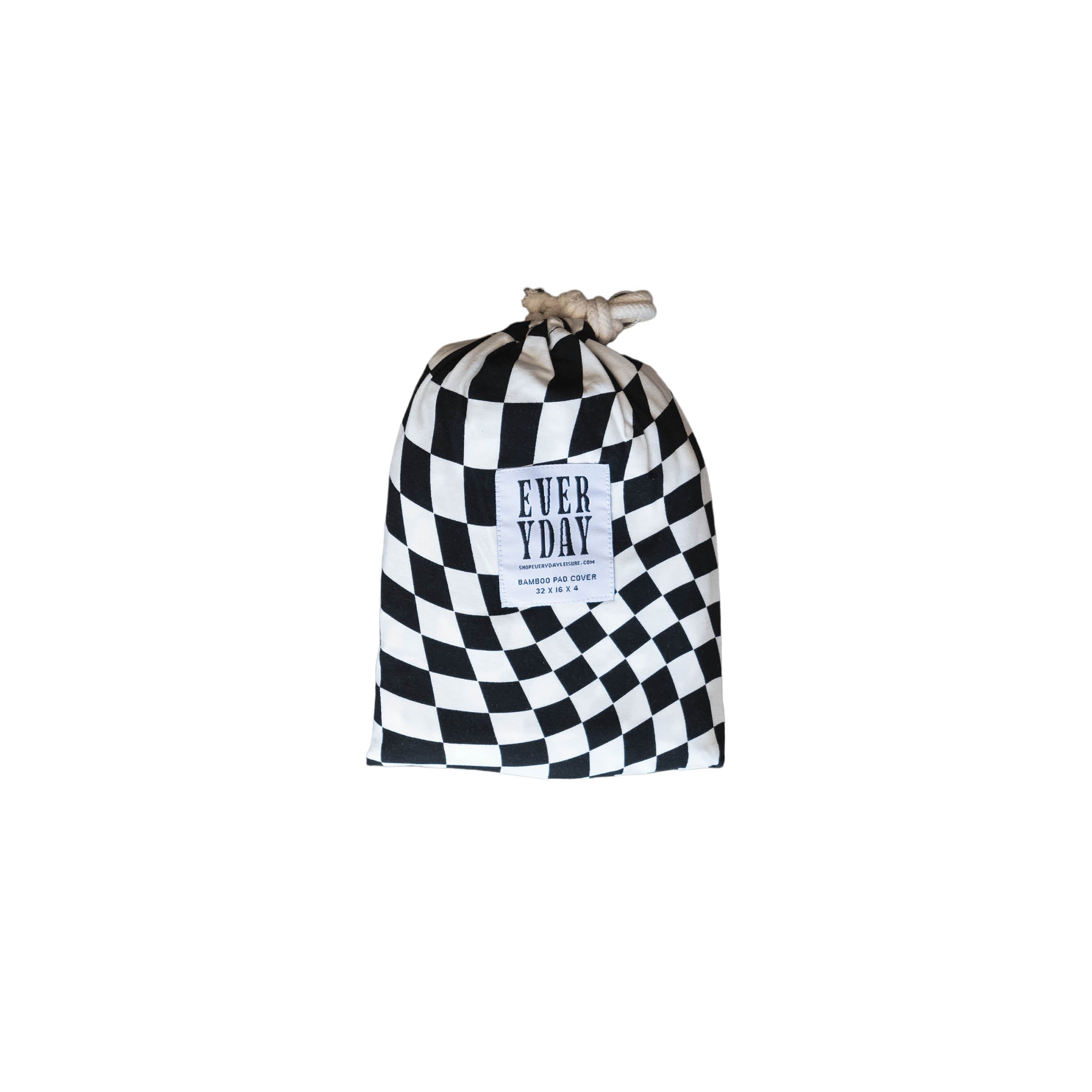 B&W Wavy Checker | Bamboo Changing Pad Cover