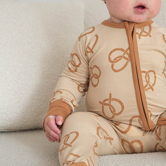 Pretzel | Bamboo Zip Romper