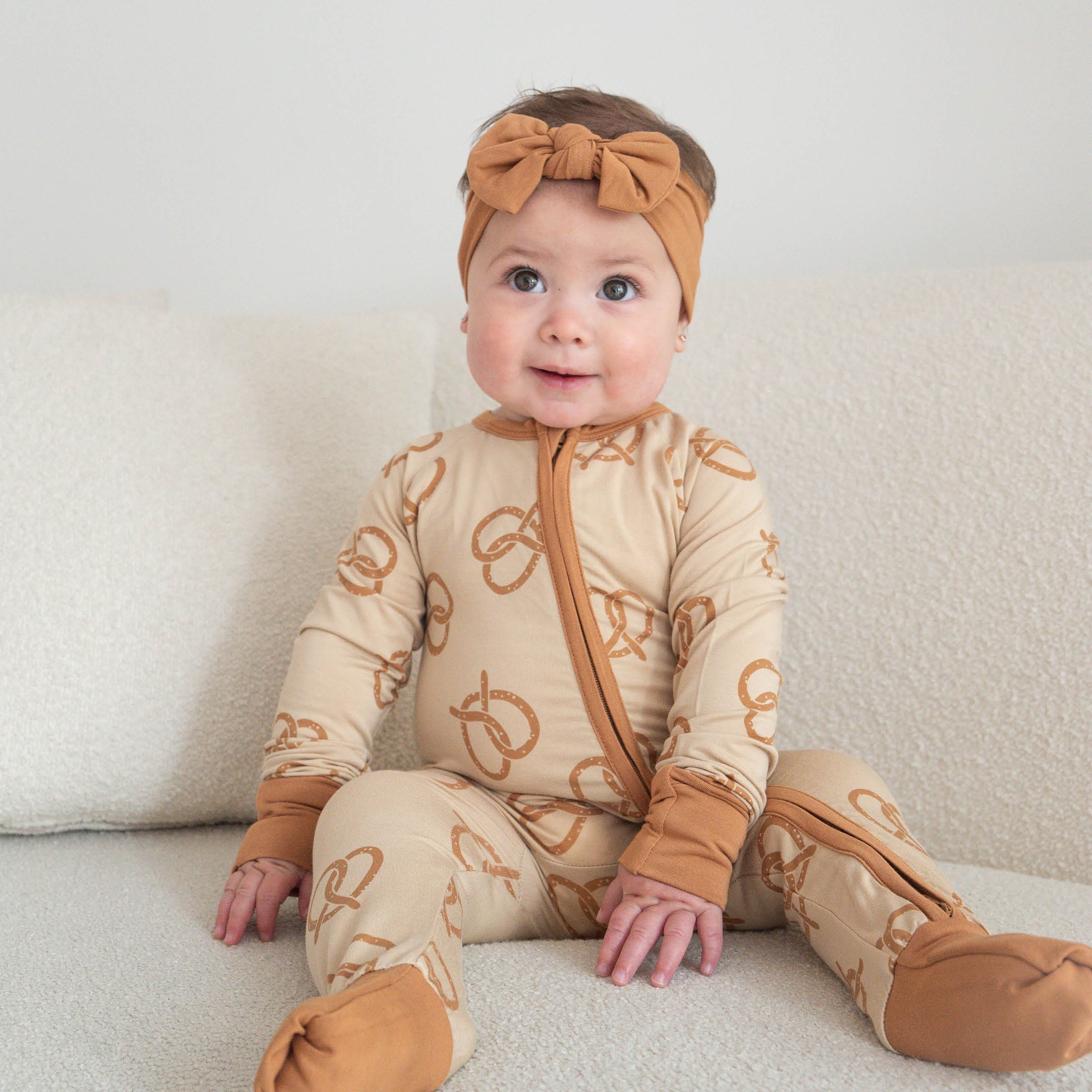 Pretzel | Bamboo Zip Romper