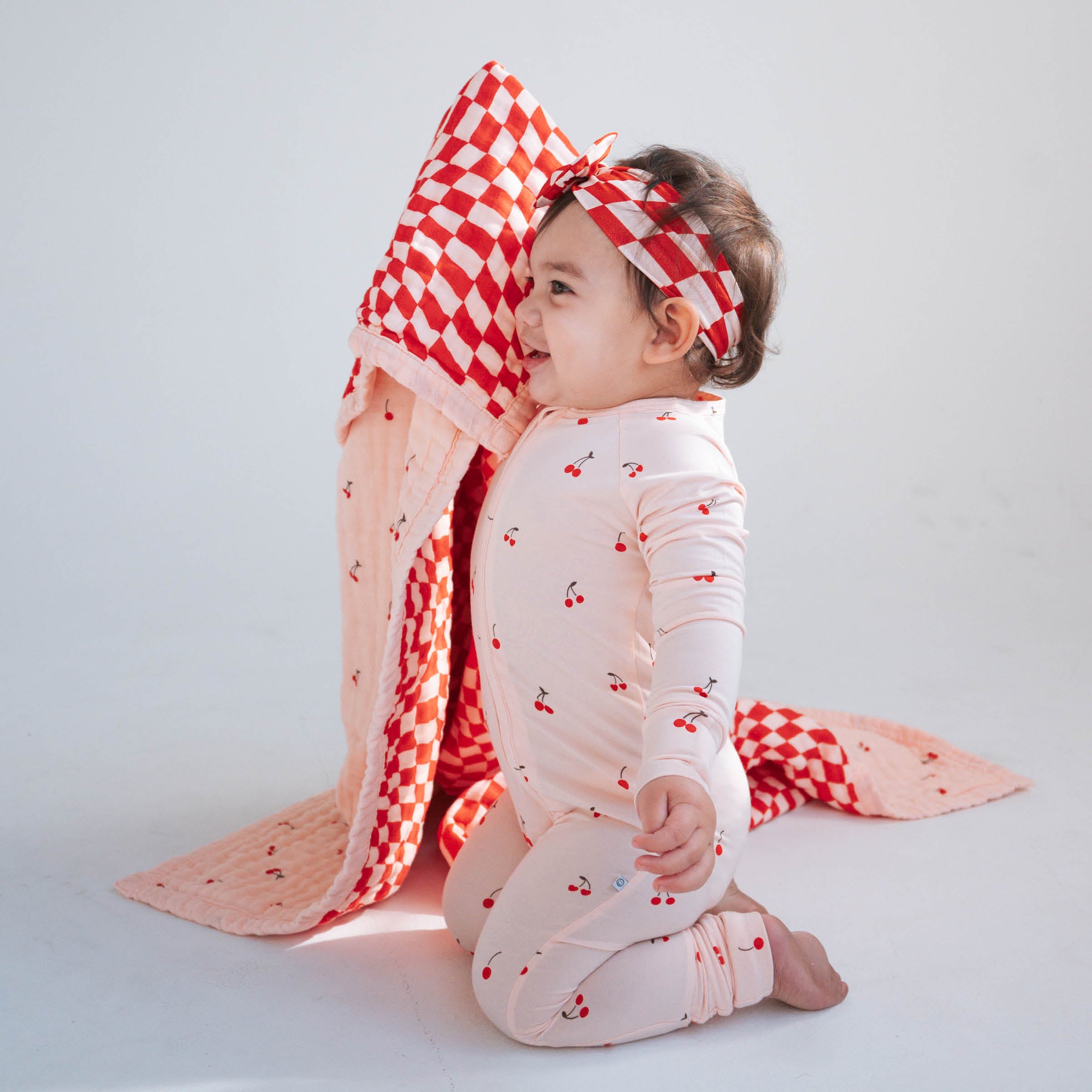 Cherry| Reversible Muslin Quilt