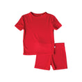 Load image into Gallery viewer, Crimson Red | Ribbed Bamboo Short Set
