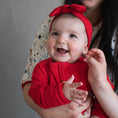 Load image into Gallery viewer, Crimson Red | Ribbed Bamboo Zip Romper
