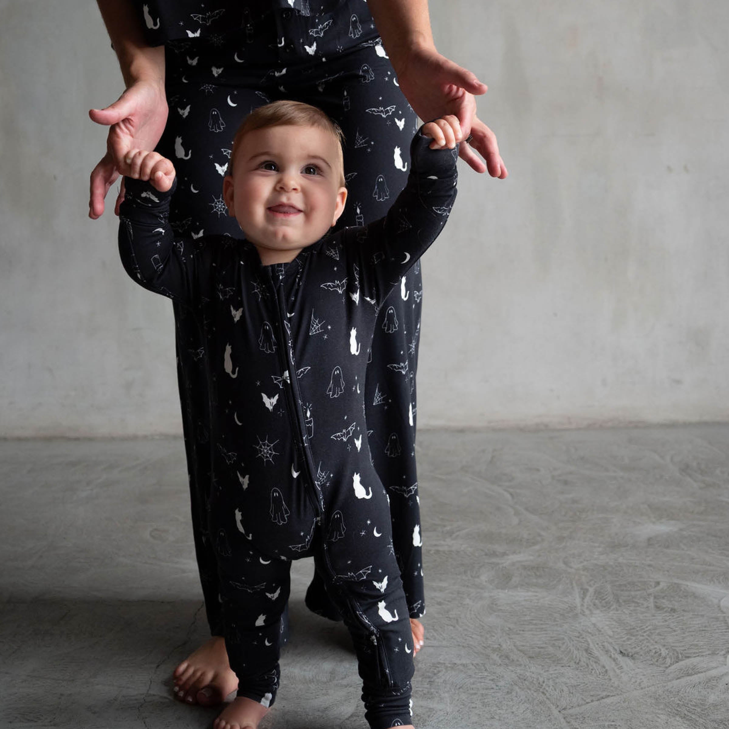 *PRE-ORDER 9/29* Spooky | Bamboo Zip Romper