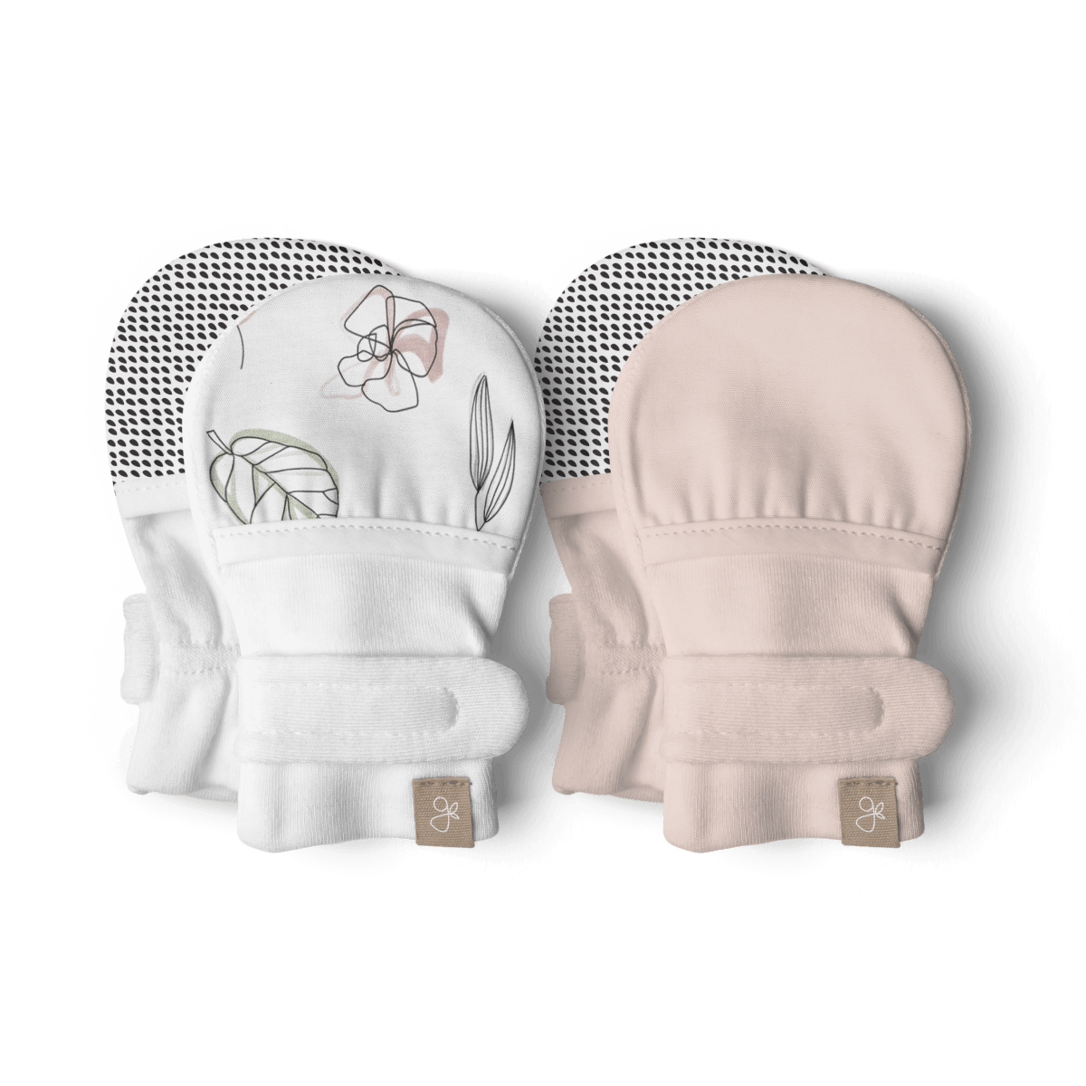 STAY ON 2-PACK MITTS | ABSTRACT FLORAL + ROSE