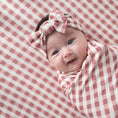 Load image into Gallery viewer, Berry Gingham | Bamboo Swaddle
