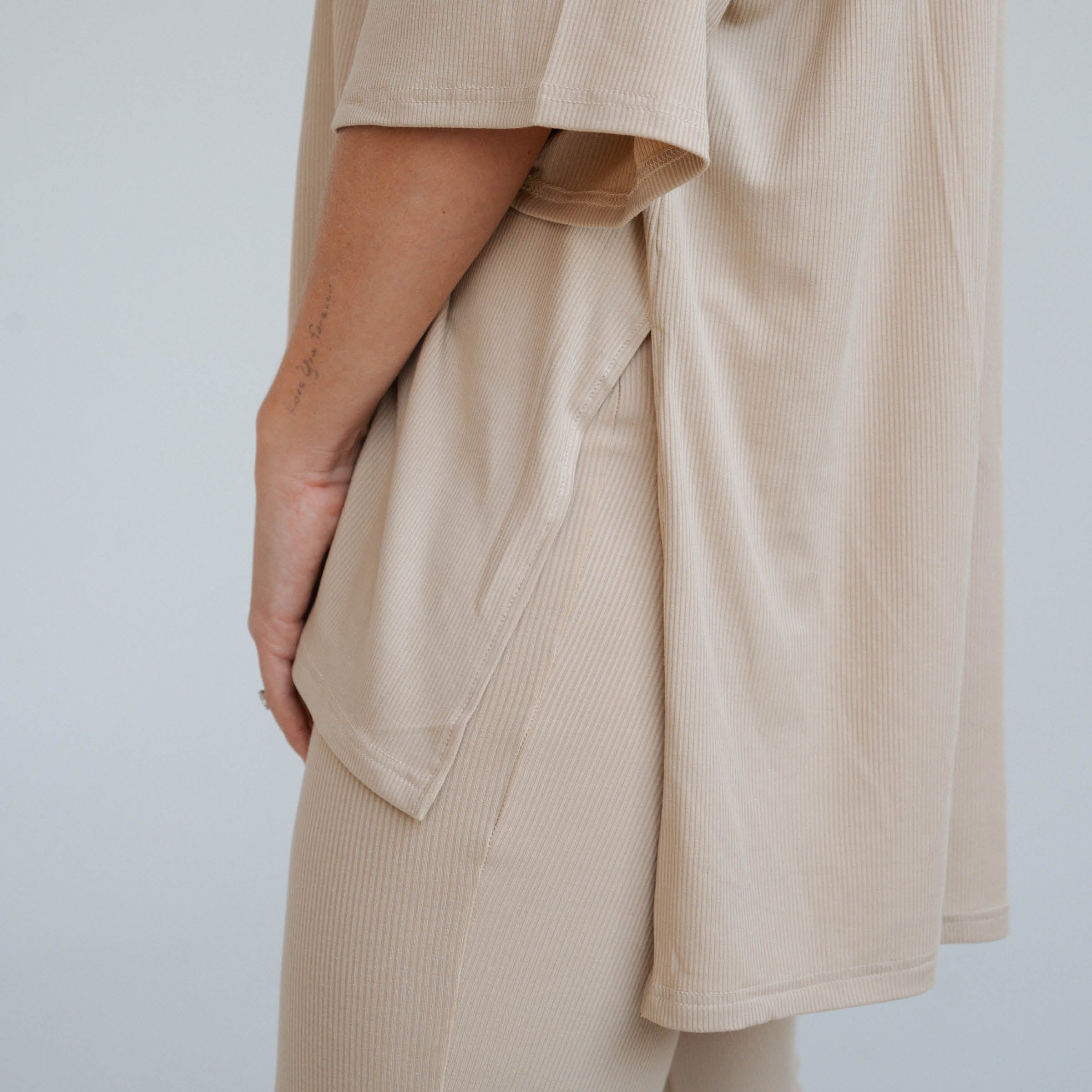 Tan Ribbed | Women's Everyday Set