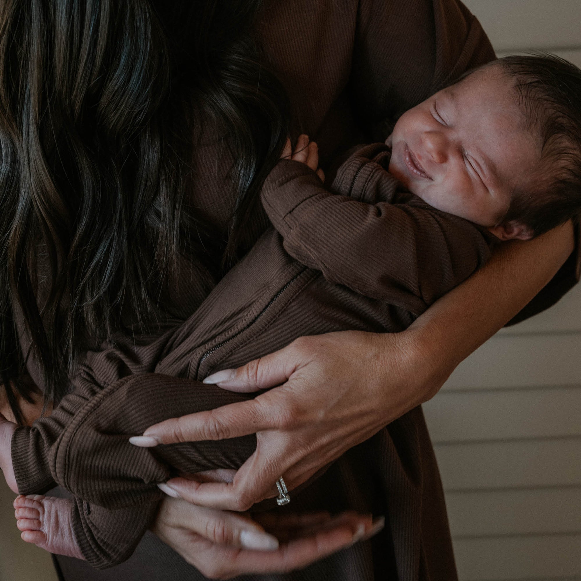 Cowboy Coffee | Ribbed Bamboo Zip Romper